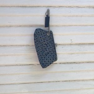 H.I.M heartagram kiss lock chain clutch w/ keychain fob